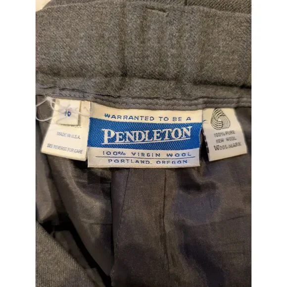 Pendleton Wool Pants – Size 16, Fully Lined, 31" Inseam (See Notes) - Picture 2 of 12
